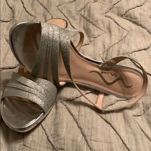 Nina silver heels